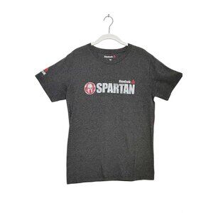 Reebok Men's Spartan 2017 Crew Neck Short Sleeve T- Shirt in Gray - Sz M